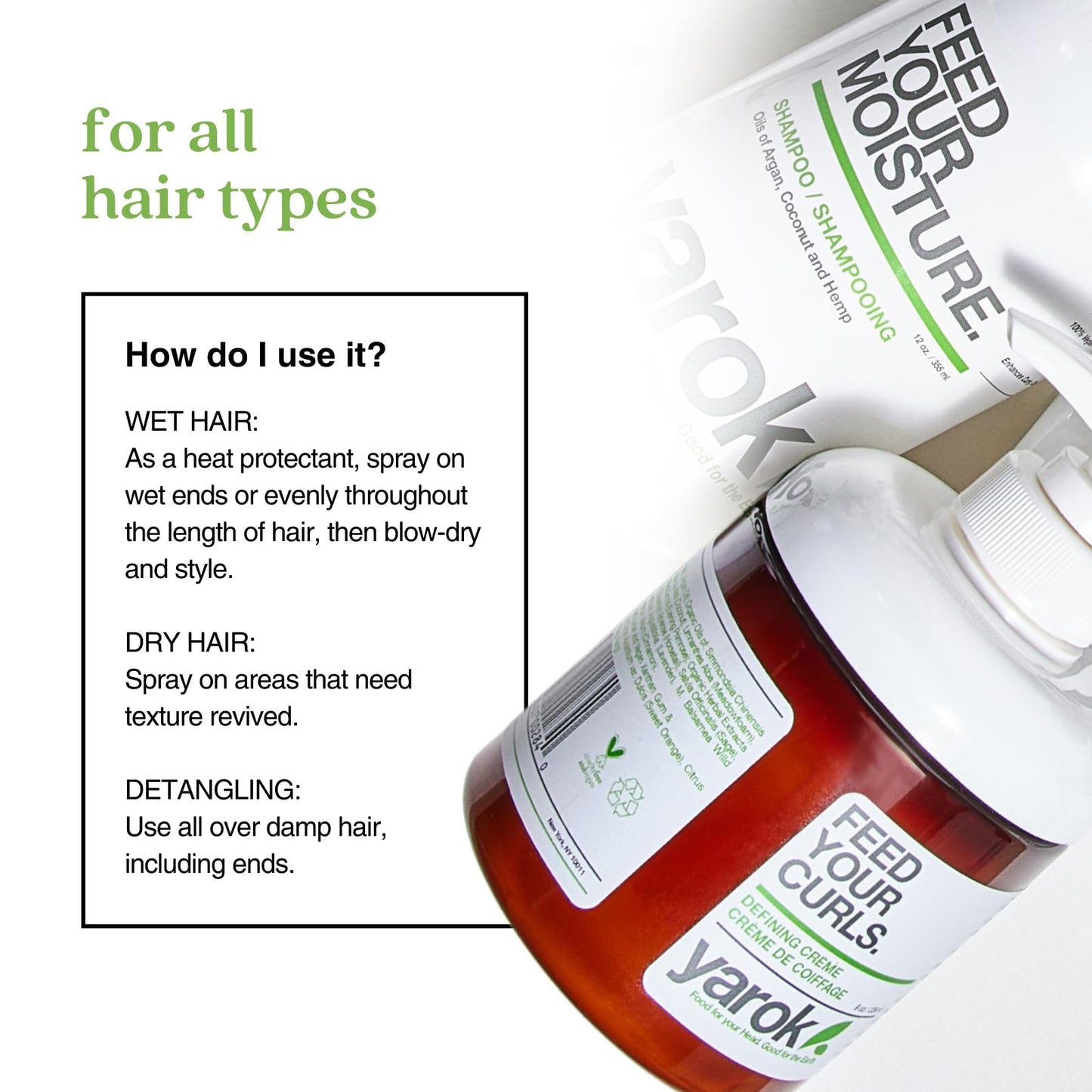 Yarok - Feed Your Curls Defining Creme - Organic Curl Cream and Curl Definer for Curly and Wavy Hair. Luxury Moisturizing Vegan Plant Based Formula Beauty & Personal Care YAROK FOOD FOR YOUR HEAD. GOOD FOR THE EARTH.