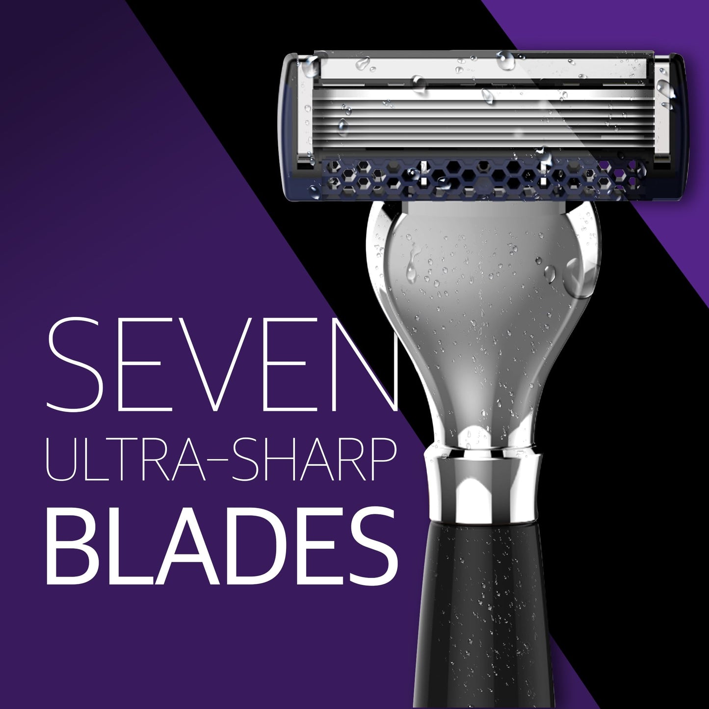 DORCO Pace Classic - Seven Blade Razor System with Pivoting Head and Premium Handle- 9 Pack (1 Handle + 9 Cartridges) Beauty and Personal Care DORCO