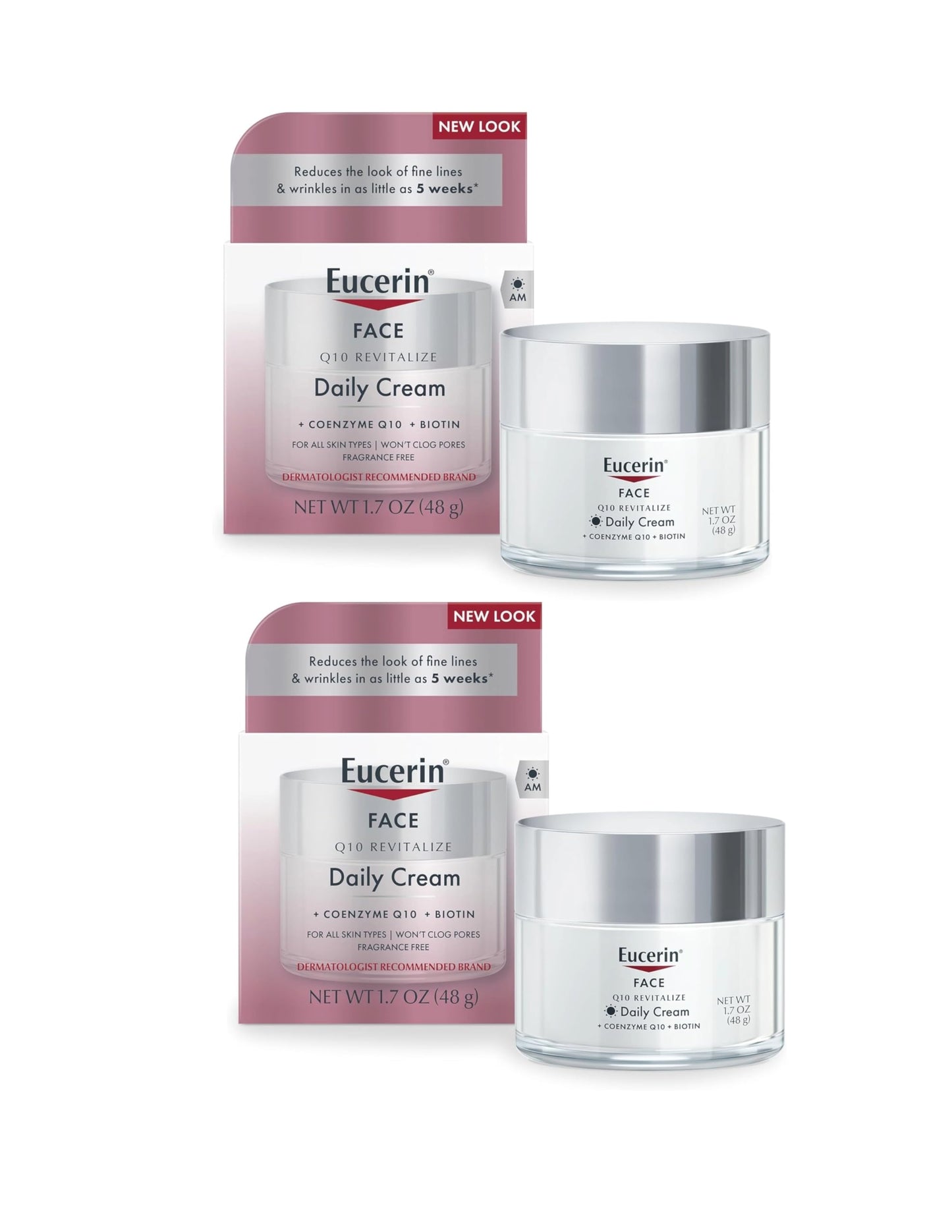 Eucerin Sensitive Skin Experts Q10 Anti-Wrinkle Face Creme 1.70 oz (Pack of 2) Beauty & Personal Care Eucerin