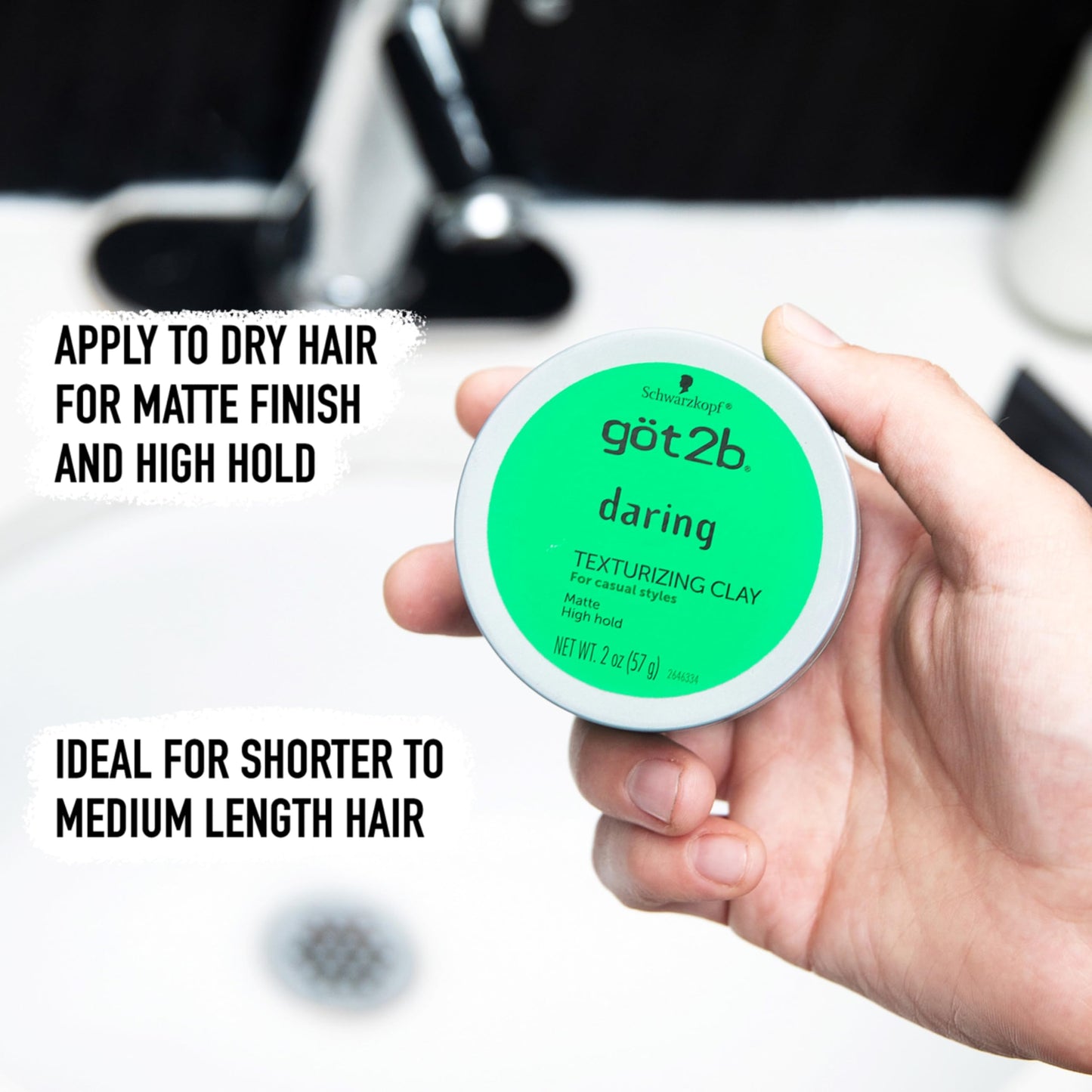 Schwarzkopf Got 2B Daring Texturizing Clay 2 Ounce Beauty & Personal Care Got2B