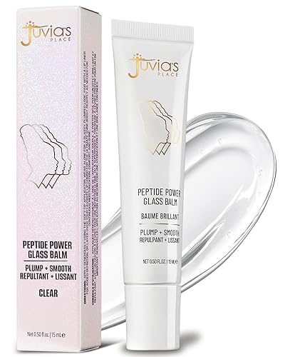 Juvia's Place Peptide Power Glass Balm - High-Shine, Glossy Finish with Plumping Peptide Complex - Hydrates, Smooths, and Nourishes Lips - Non-Sticky Beauty & Personal Care Juvia's Place