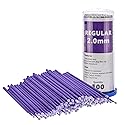 TCP Global Eyelash Extension Micro Brushes, 100 Medium 2.0 mm Tip Size Purple Disposable Brush Applicators - Apply Makeup, Paint Touch Up Beauty & Personal Care TCP Global