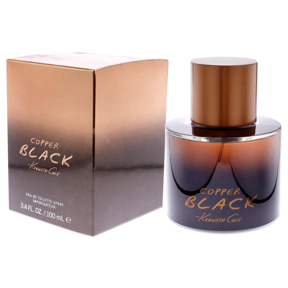 Kenneth Cole Copper Black Eau de Toilette Spray for Men, 3.4 Fl Oz Beauty & Personal Care Kenneth Cole