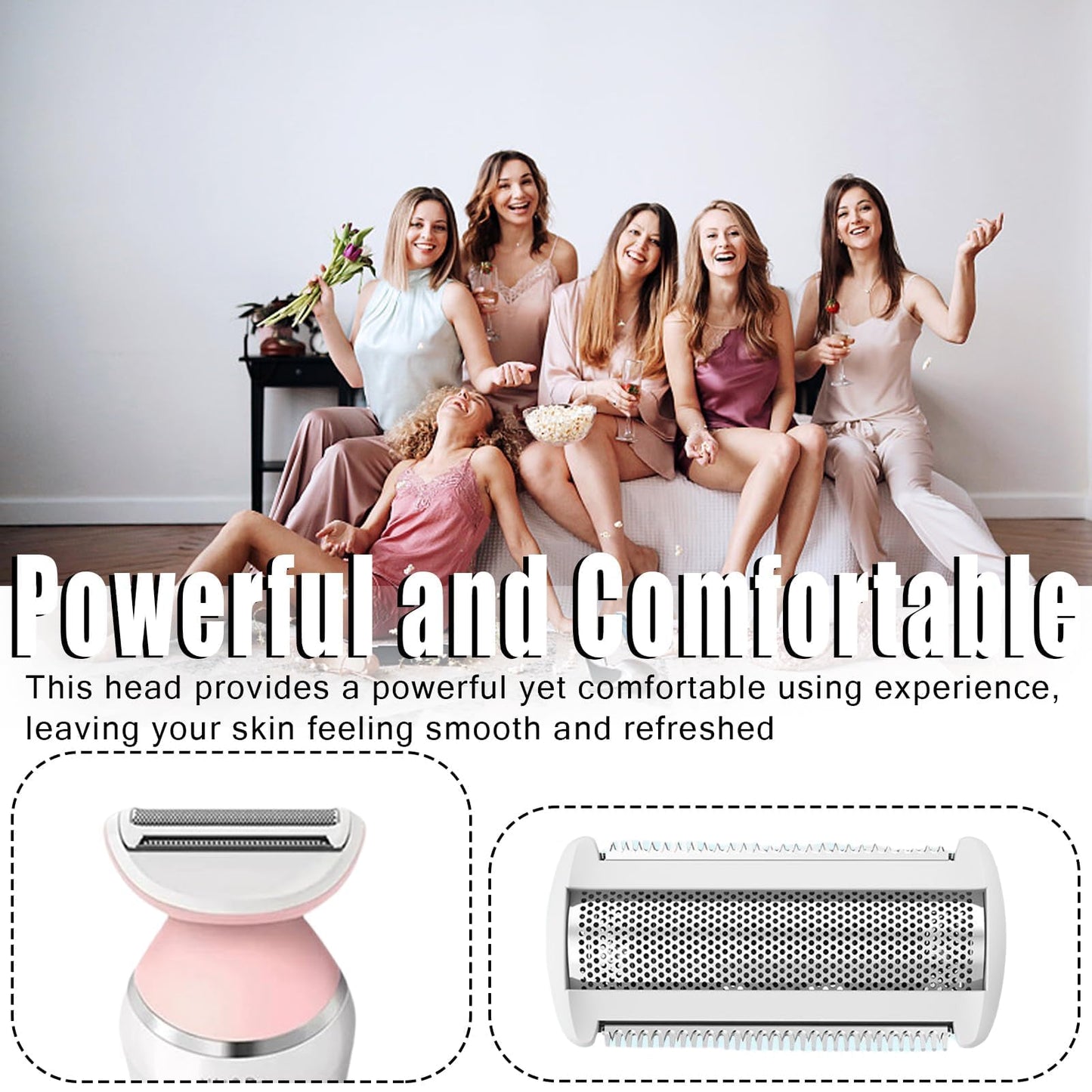 Replacement Shaver Head Foil Blade, Stainless Steel Electric Razor Replacement Head for Women, Compatible with BRL140 BRL146 Models, Wet Dry Trimmer Beauty and Personal Care lvifloae