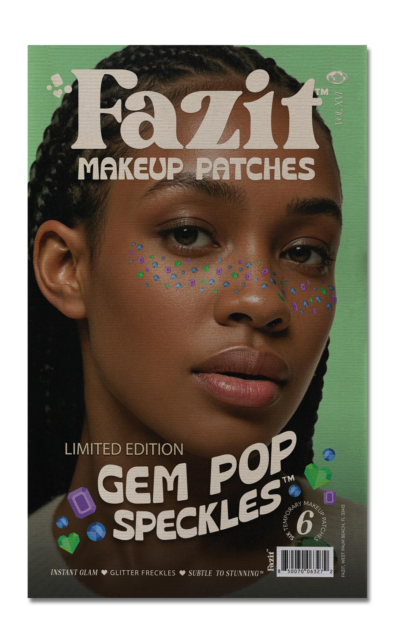 Fazit Makeup Patches - Gem Speckles - Glow Up Make-Up Patches - Cute Glitter Makeup Accessories for Women - Cosmetic Glitter for Face Beauty & Personal Care Fazit