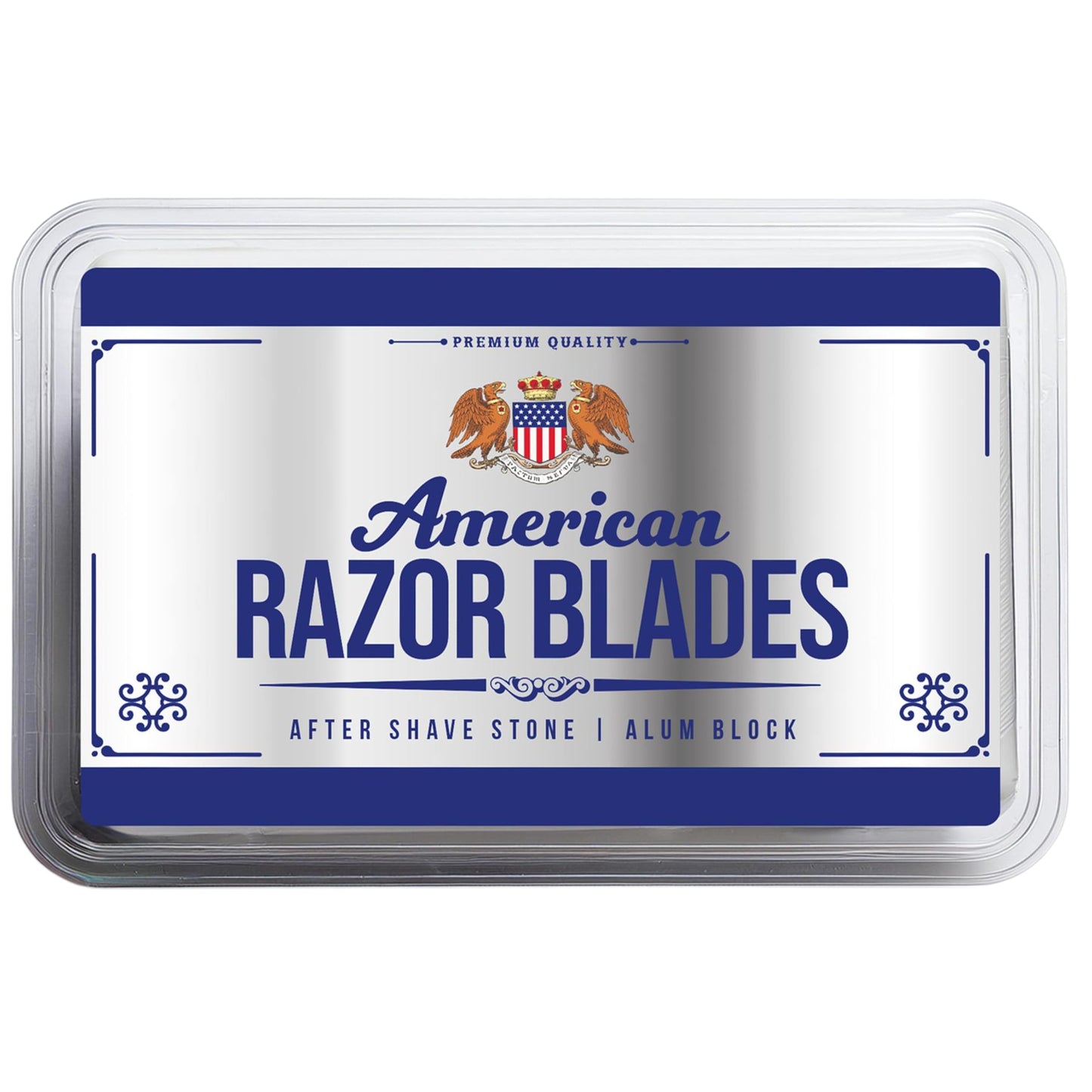 American Razor Blades Alum Block Aftershave Solution for Shaving Razor Burn Relief in Plastic Case 3.53 oz. 100gr. Beauty and Personal Care the shave factory