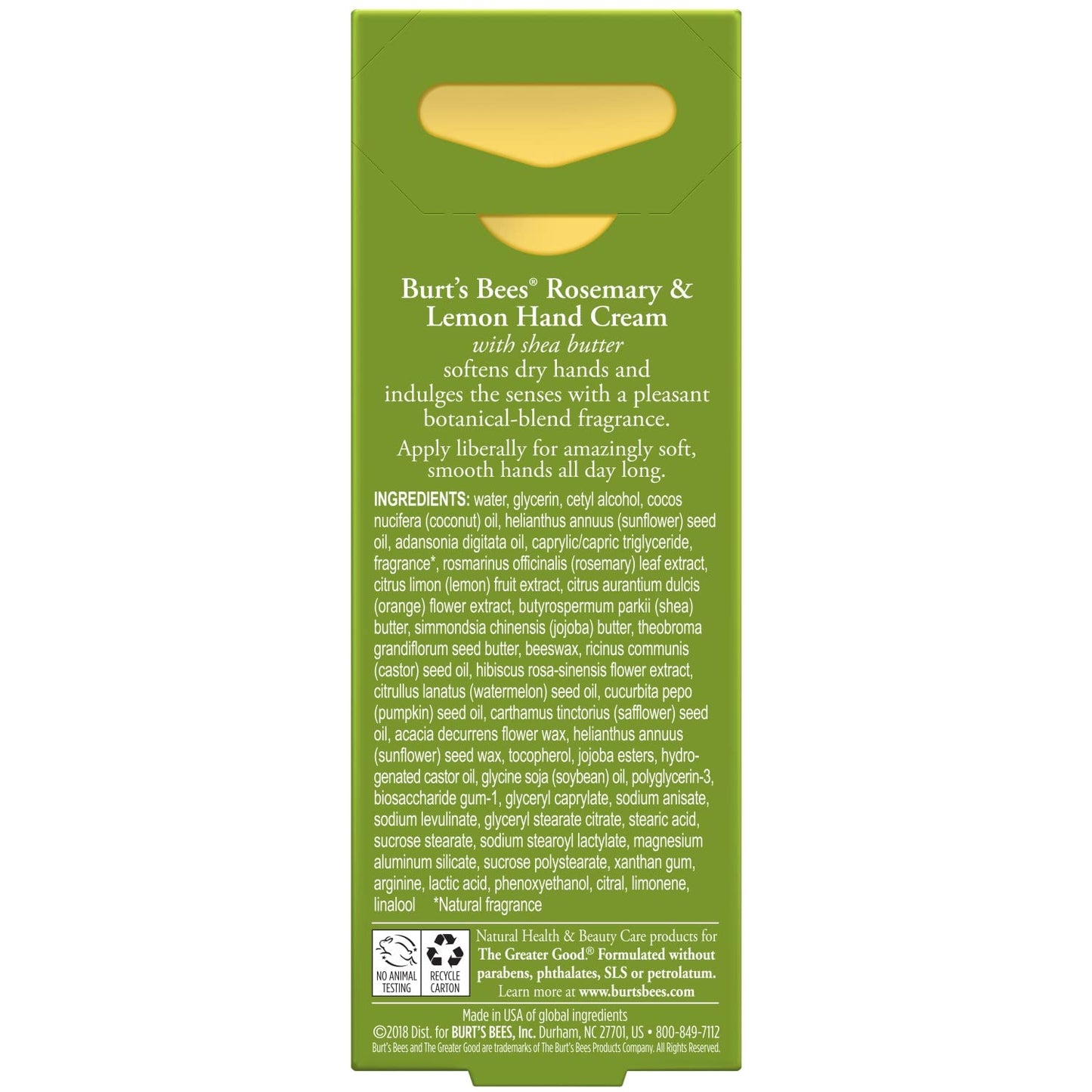 Burts Bees Rosemary & Lemon Hand Cream with Shea Butter, 1 Oz (Package May Vary) Beauty & Personal Care Burt's Bees