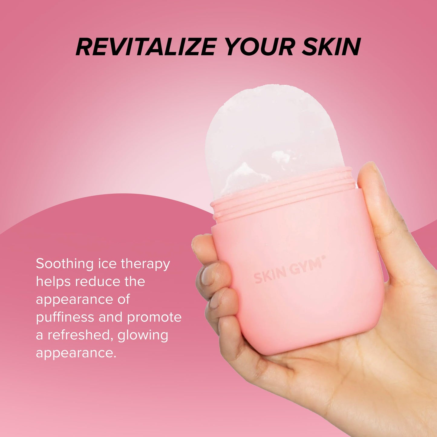 Skin Gym Ice Roller for Face, Depuffing & Cooling Tool, Minimizes Pores & Soothes Skin, Cold Therapy for Glowing Complexion Beauty & Personal Care SKIN GYM