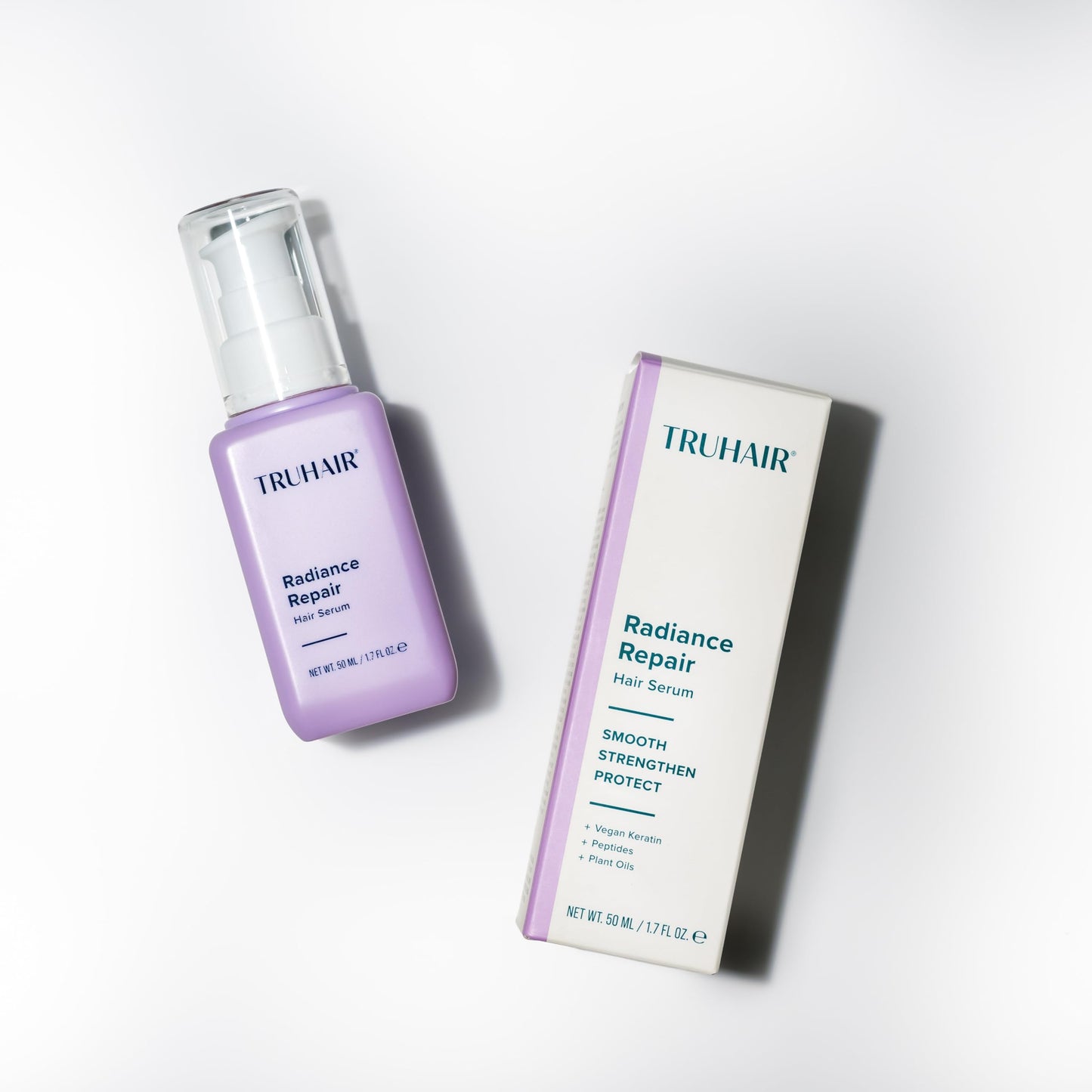 Truhair Radiance Repair Hair Serum - Keratin & Peptide Treatment with Argan, Camellia & Plant Oils - Smooth Frizz, Add Shine & Heat Protection Beauty & Personal Care Truhair