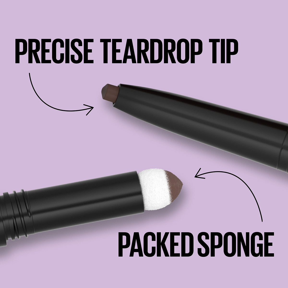 Maybelline Express Brow 2-In-1 Pencil and Powder Eyebrow Makeup, Deep Brown, 1 Count Beauty & Personal Care MAYBELLINE