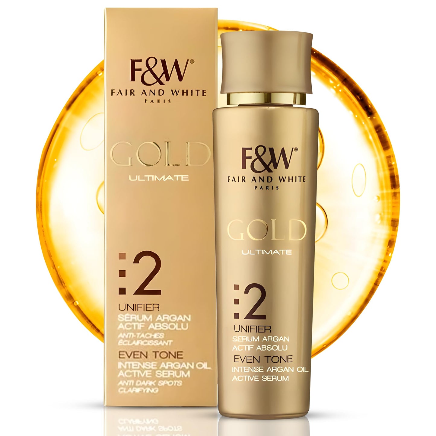 Fair & White 2: Gold Intense Argan Oil Active Serum 30 Ml/1fl.Oz Beauty & Personal Care FAIR & WHITE