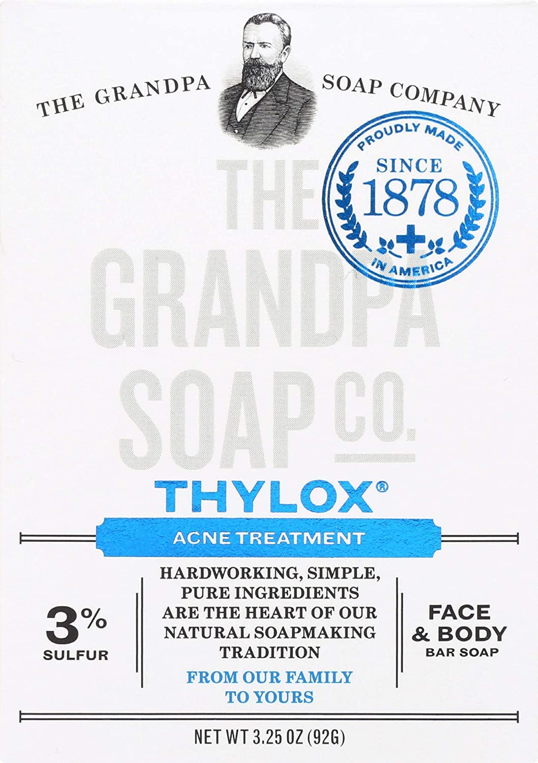 The Grandpa Soap Company Grandpa's thylox acne treatment soap with sulfur - 3.25 oz Beauty & Personal Care The Grandpa Soap Company