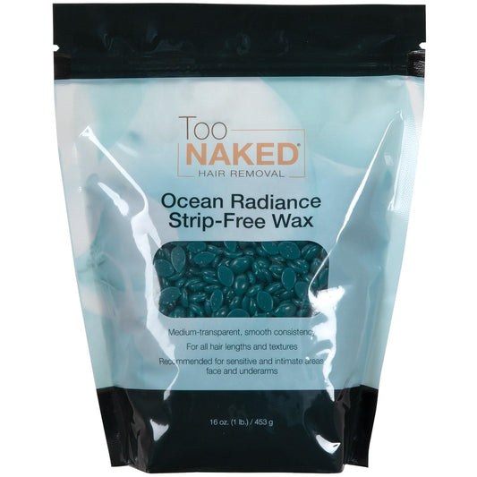 Too Naked Hair Removal Ocean Radiance Strip-Free Wax, Medium Transparency with Smooth Consistency, Hypoallergenic for Sensitive Areas, Fragrance-Free Beauty and Personal Care TOO NAKED HAIR REMOVAL