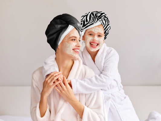 2-in-1 Shower Cap & Hair Towel Wrap for Women - Lightweight Towel Wrap with Elastic Loop for Drying & Conditioning - Ideal for All Hair Types Beauty and Personal Care Cap Wrap