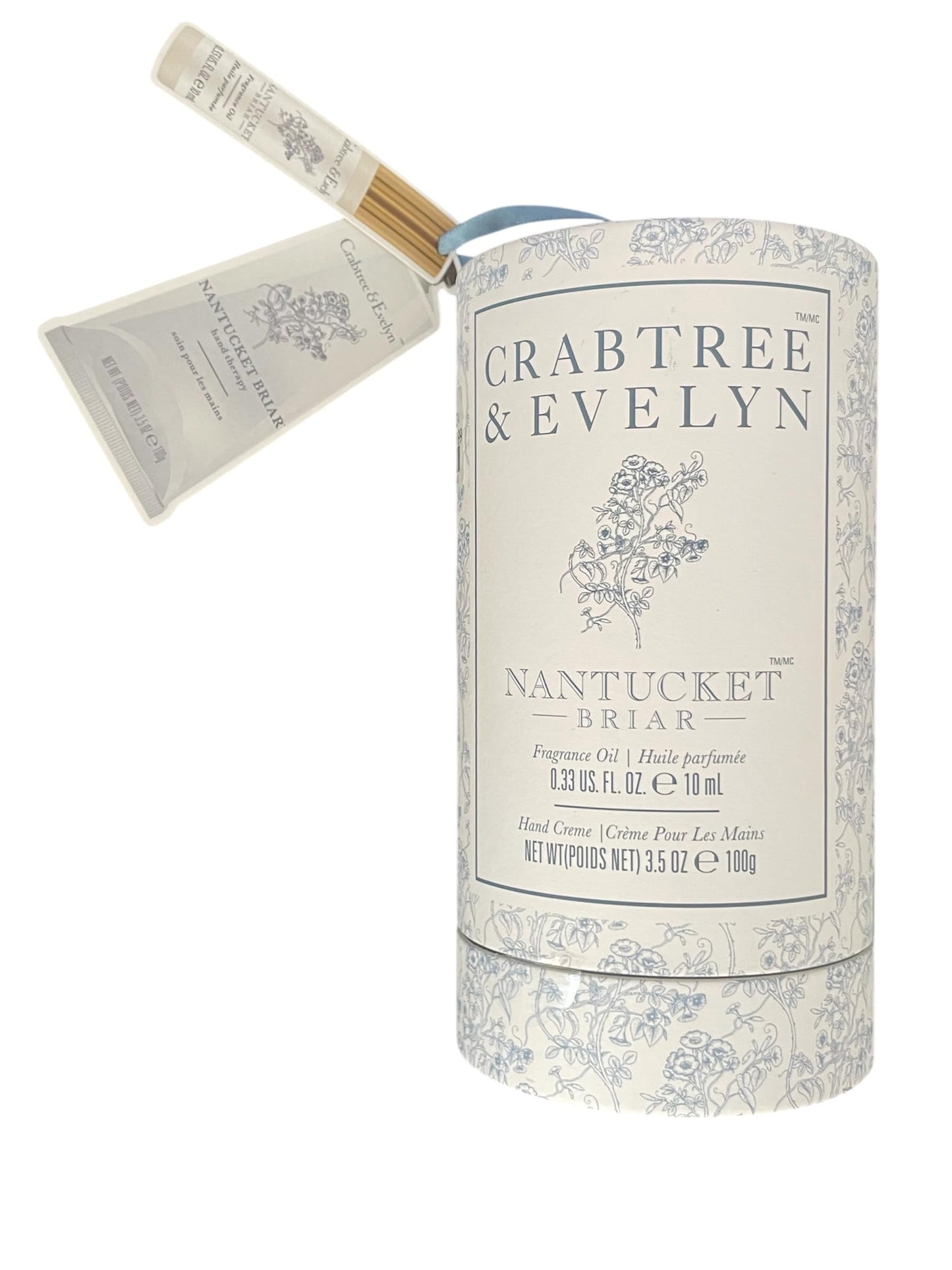 Crabtree & Evelyn Nantucket Briar Fragrance Oil Rollerball 0.33oz & Hand Creme 3.5oz Set Beauty & Personal Care Crabtree & Evelyn