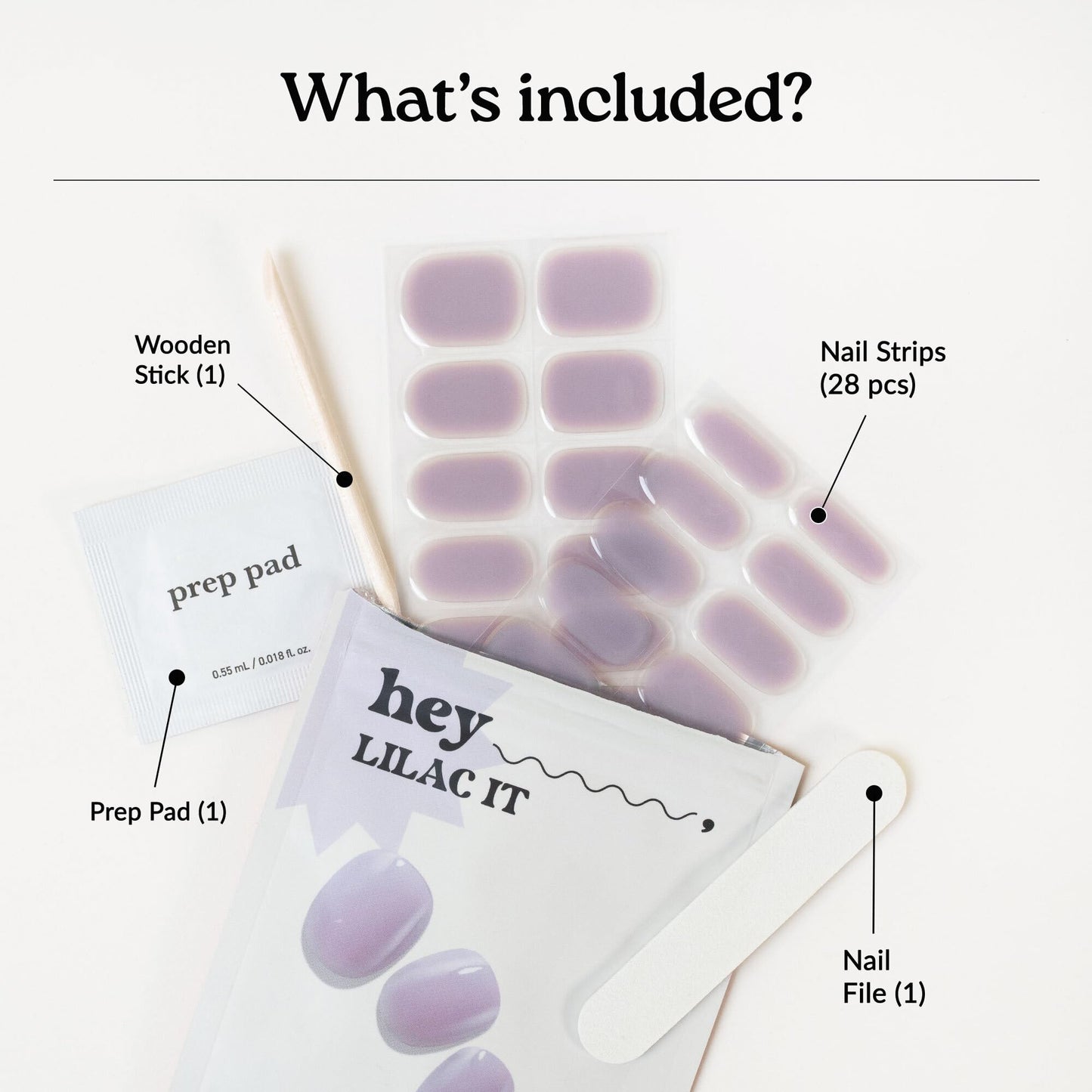 Heyhae Semi Cured Gel Nail Strips | No LED Lamp Needed | Summer, Solid, Purple | Easy Apply & Remove, Salon Quality | Includes 28 Strips, 1 Prep Pads Beauty and Personal Care heyhae