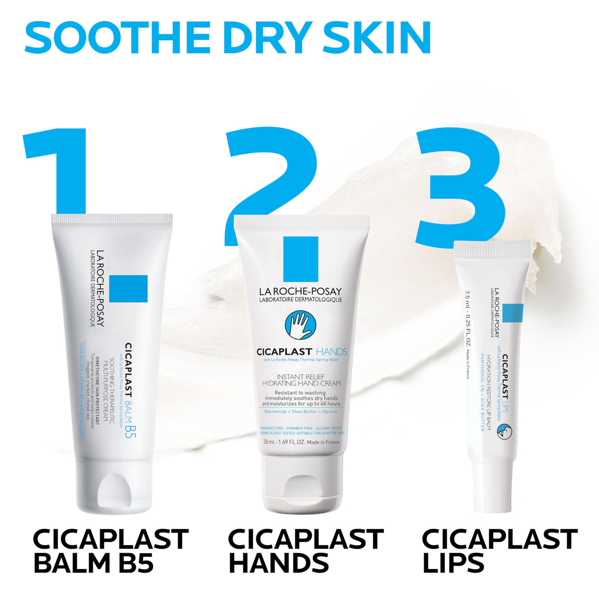 La Roche-Posay Cicaplast Lip Balm B5, Hydrating Balm with Shea Butter, Lip Treatment for Dry Cracked Lips, Moisturizing and Repairing Balm, Fragrance Beauty & Personal Care La Roche-Posay