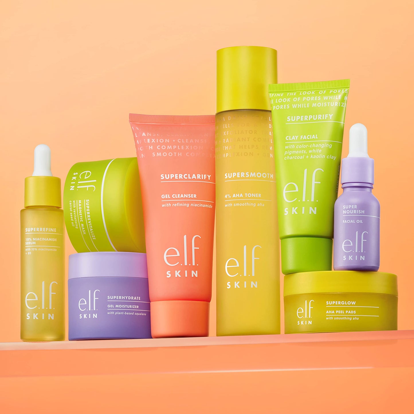 e.l.f. SKIN SuperBrighten Peel Pads, Gently Exfoliating Single-Use Pads For Glowing Skin, Infused With Fruit Acids Beauty & Personal Care e.l.f.
