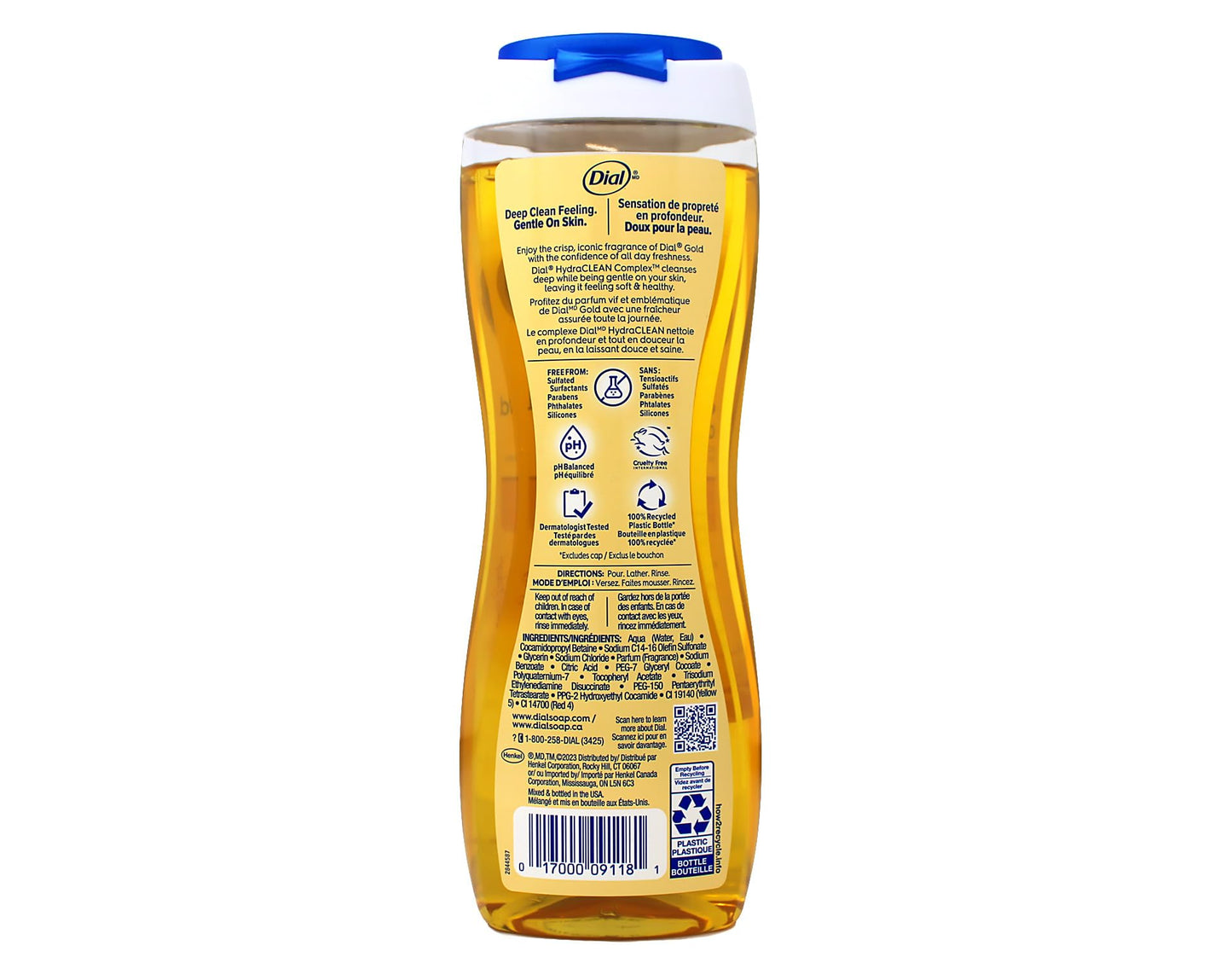 Dial Advanced Clean Body Wash Gold Deep Clean Gentle on Skin with Vitamin E 16 fl oz (Pack of 5) Beauty & Personal Care Dial
