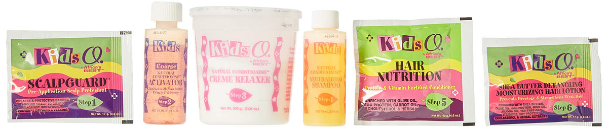 Kids Originals by Africa's Best Natural Conditioning Relaxer System, No Lye Formula, For Kids Coarse Hair, enriched Extra Virgin Olive Oil, Shea