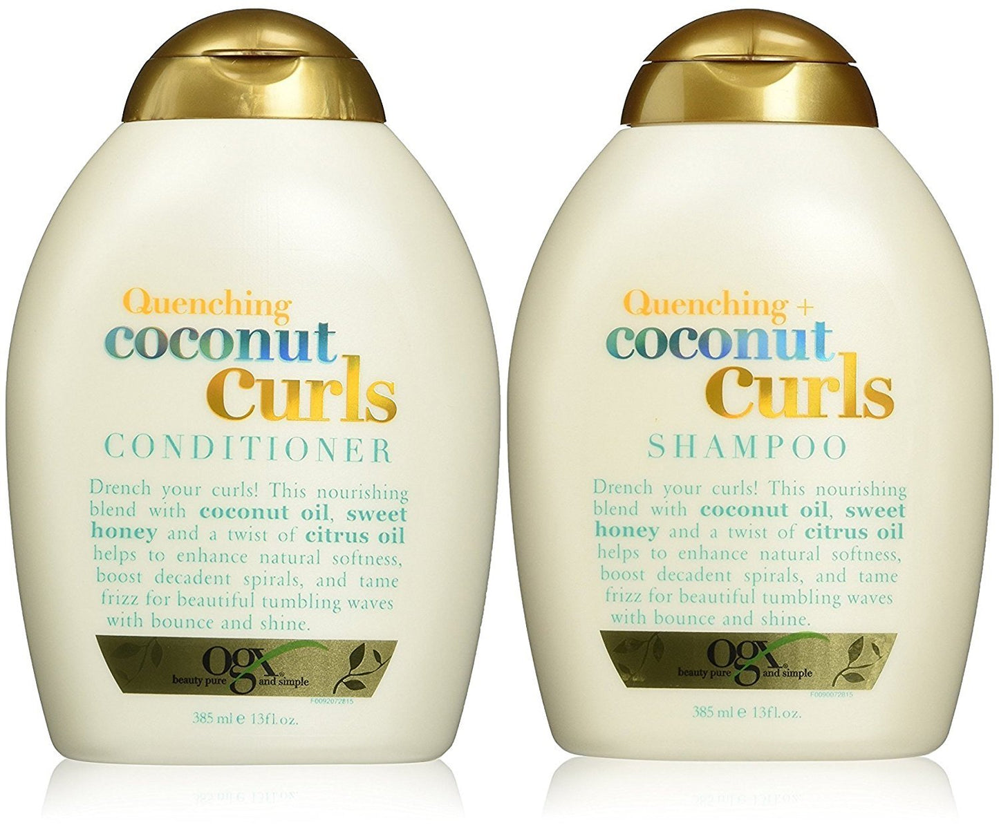 Organix Quenching Plus Coconut Curls Bundle, Shampoo & Conditioner, 13 Ounce Each Beauty & Personal Care OGX