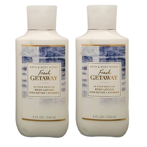 Bath and Body Works Body Lotion, Set of 2, 8oz Each (Fresh Getaway) Beauty & Personal Care Bath & Body Works