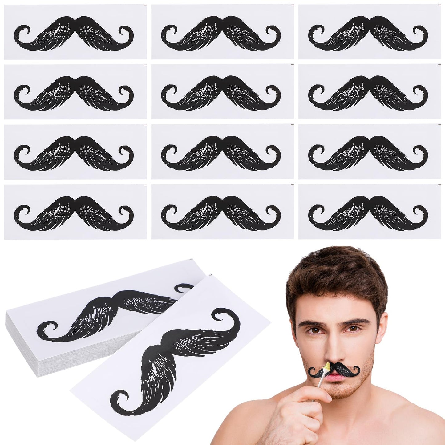 Healeved Nose Wax Kit 50pcs Nose Hair Removal Waxing Mustache Protectors Mustache Guard Sticker for Men Beauty and Personal Care Healeved