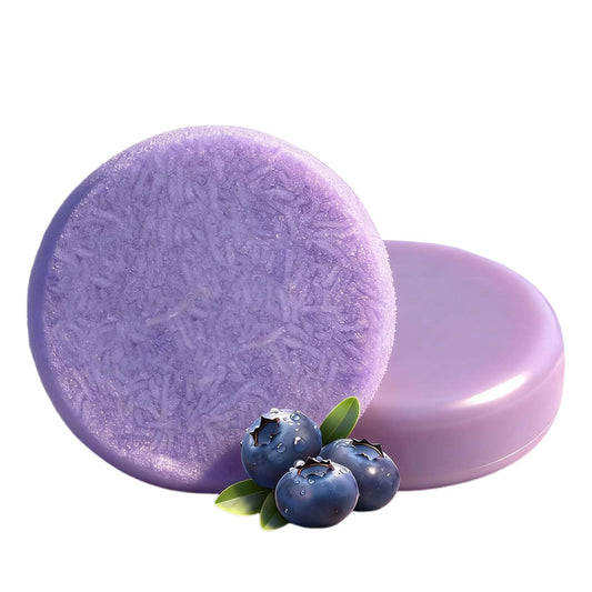 Blueberry Shampoo and Conditioner Bar, Solid Hair Care Bars with Blueberry Extract, Shea Butter & Orange Essential Oil For Thinning Frizzy Hair Beauty & Personal Care ROSETION