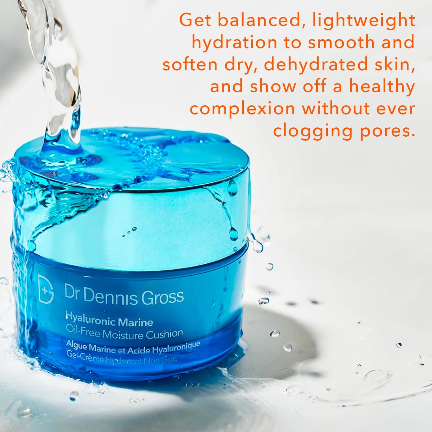 Dr Dennis Gross Hyaluronic Marine Oil-Free Moisture Cushion: for Dull, Dehydrated or Dry Skin, 2 fl oz Beauty & Personal Care Dr Dennis Gross