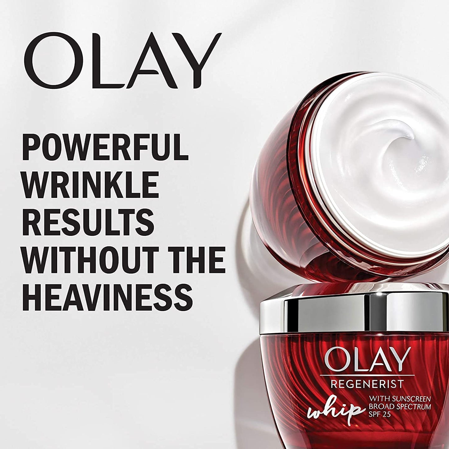 Olay Regenerist Whip Face Moisturizer SPF 25, 1.7 oz + Whip Face Moisturizer Travel/Trial Size Bundle Beauty & Personal Care Olay