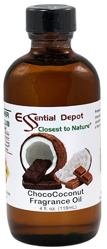 Essential Depot Chocococonut Fragrance Oil - Supplied in 4 oz. Amber Glass Bottle with Black Phenolic Cone Lined and Safety Sealed Cap Beauty & Personal Care Essential Depot