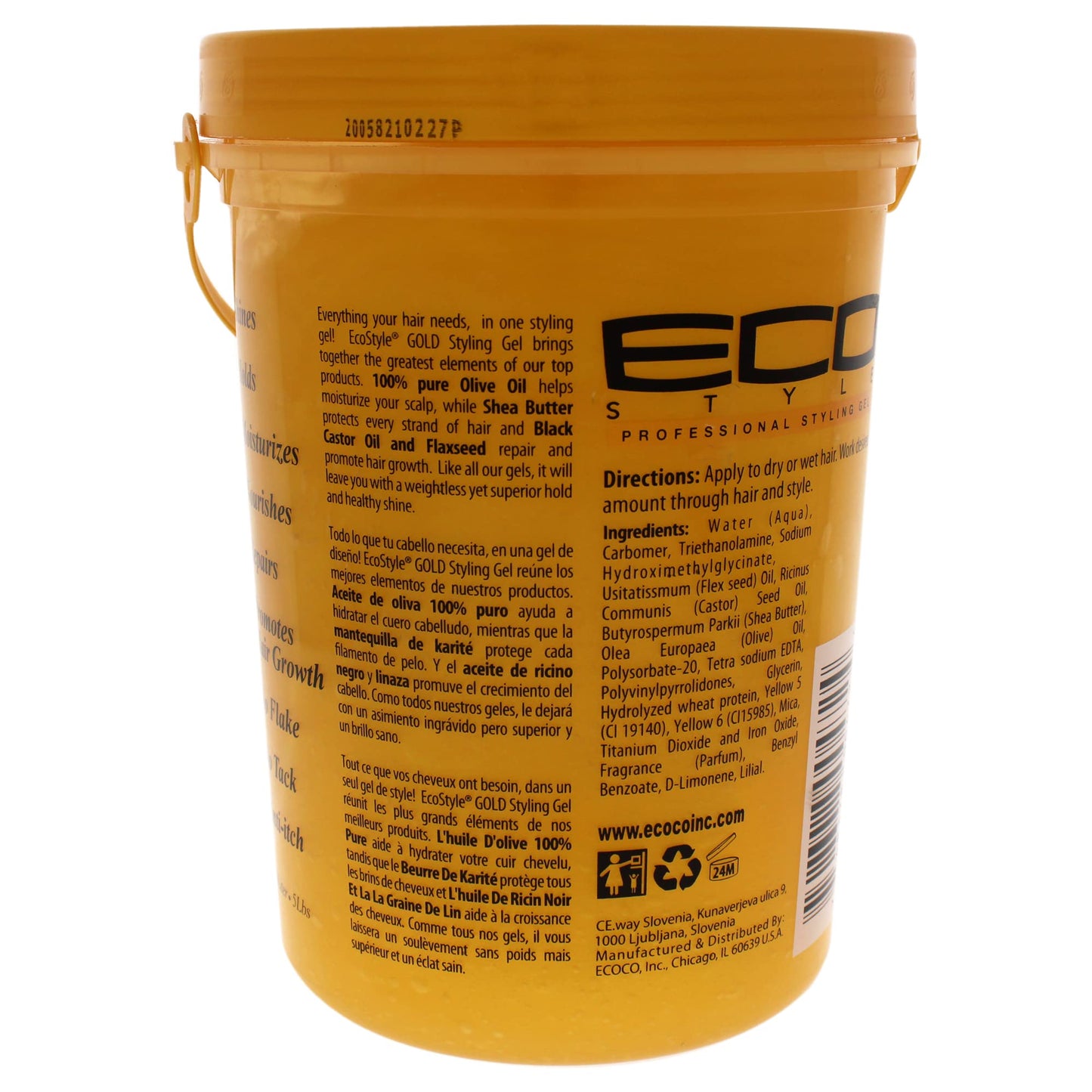 Eco Style Ecoco Eco Style Gel - Olive Oil and Shea Butter Black Castor Oil a Gel Unisex 80 oz Beauty & Personal Care Eco Style