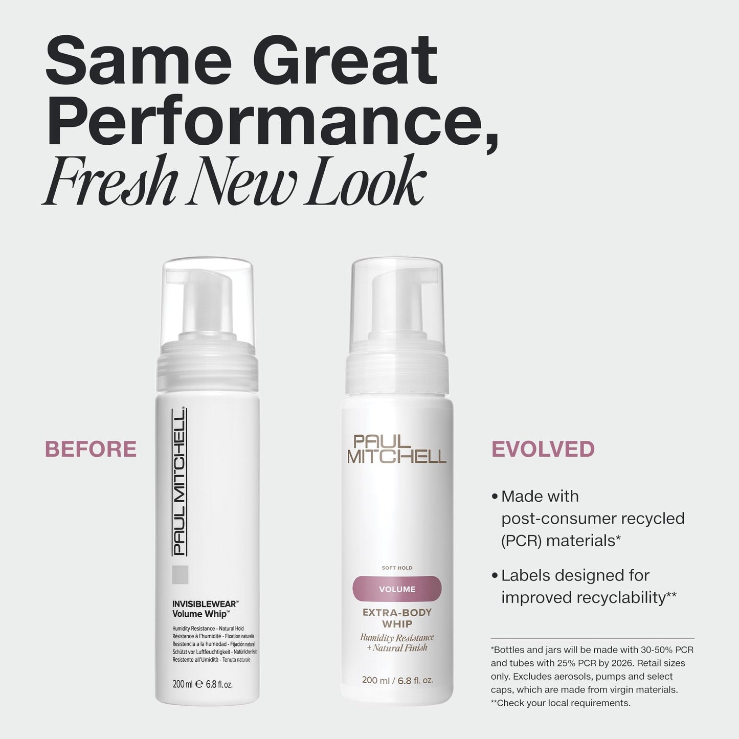 Paul Mitchell Invisiblewear Extra-Body Whip Conditioning Mousse, Humidity Resistance, Natural Finish, For Fine Hair, 6.8 fl. oz Beauty & Personal Care Paul Mitchell