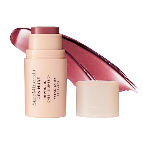 bareMinerals Gen Nude Dew in One Cheek & Lip Stick - Berry Me in Merlot Beauty & Personal Care bareMinerals