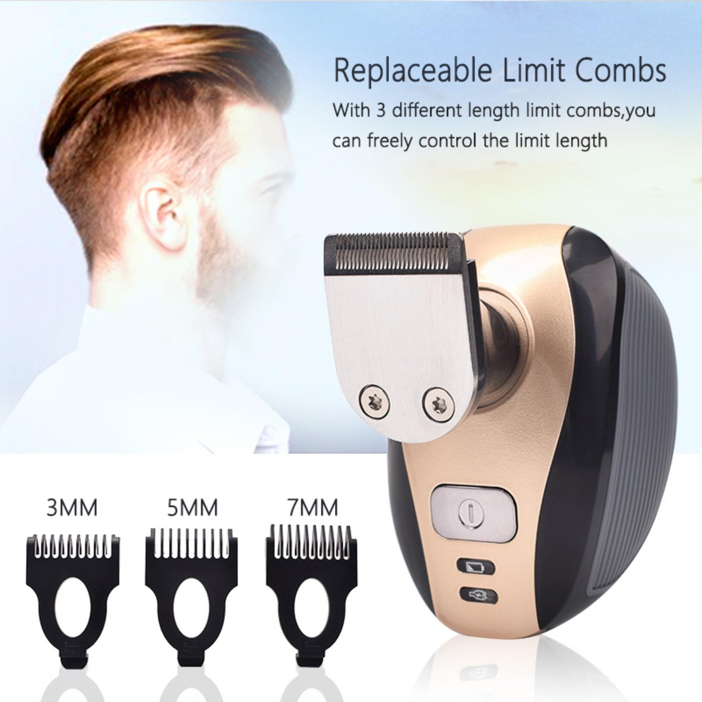 5-in-1 Electric Razor for Men - Head Shaver for Wet Dry Skull Bald Head - Rechargeable Rotary Shavers Cordless Grooming Kit with Beard, Nose, Ear Beauty and Personal Care PRESS