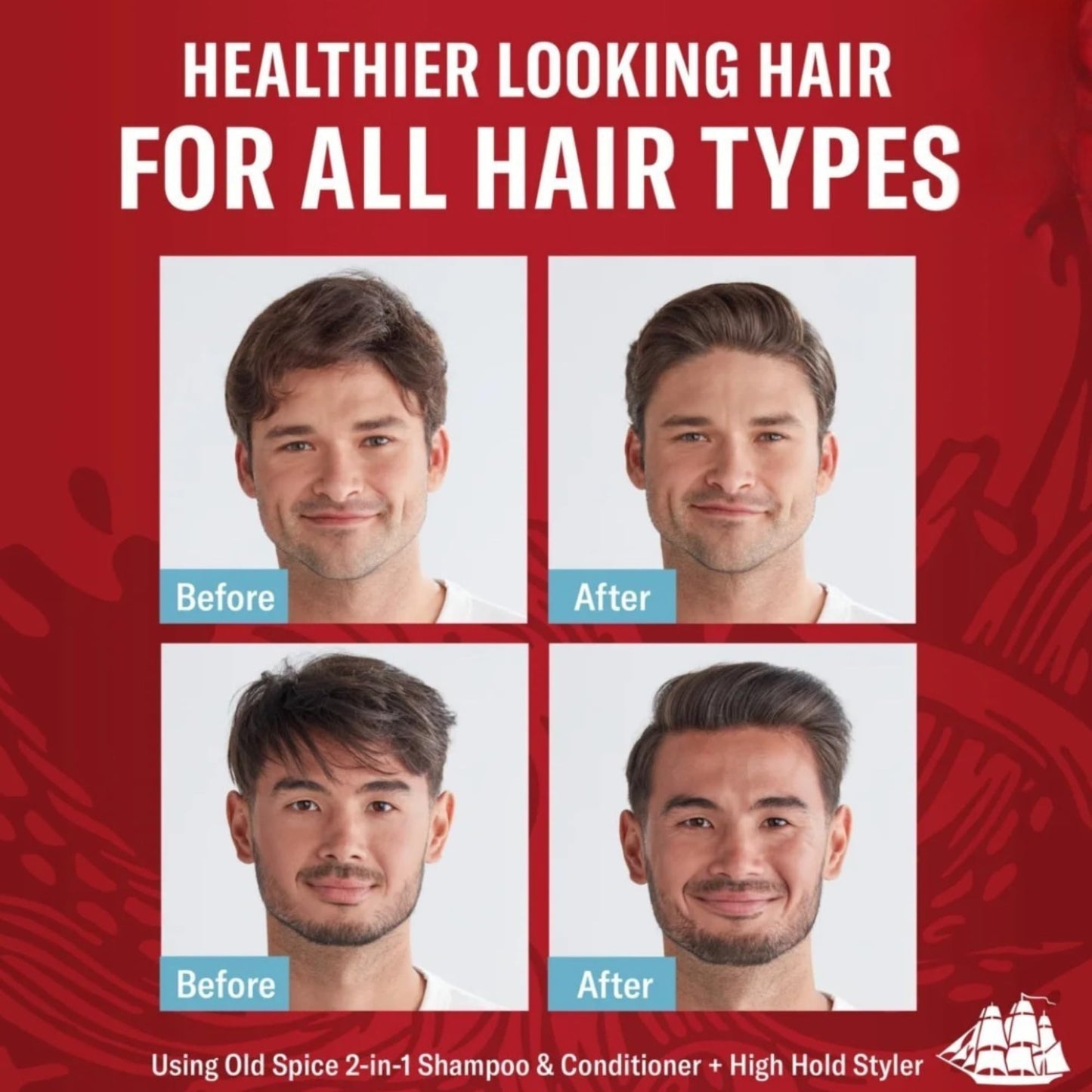 Old Spice Holiday Gift Set, 2-in-1 Shampoo & Conditioner, Body Wash and Hair Pomade (Krakengard) Beauty & Personal Care Old Spice