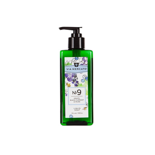 Via Mercato Liquid Soap, Shea Butter Enriched (12 oz), No. 9 - Grape, Black Currant & Musk Beauty & Personal Care Via Mercato