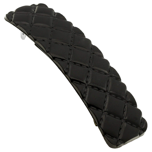 Camila Paris CP2650 French Hair Barrette Clip for Girls, Black, Rubberized Metal Closure Strong Hold Grip Hair Clips for Women, No Slip and Durable Beauty & Personal Care Camila