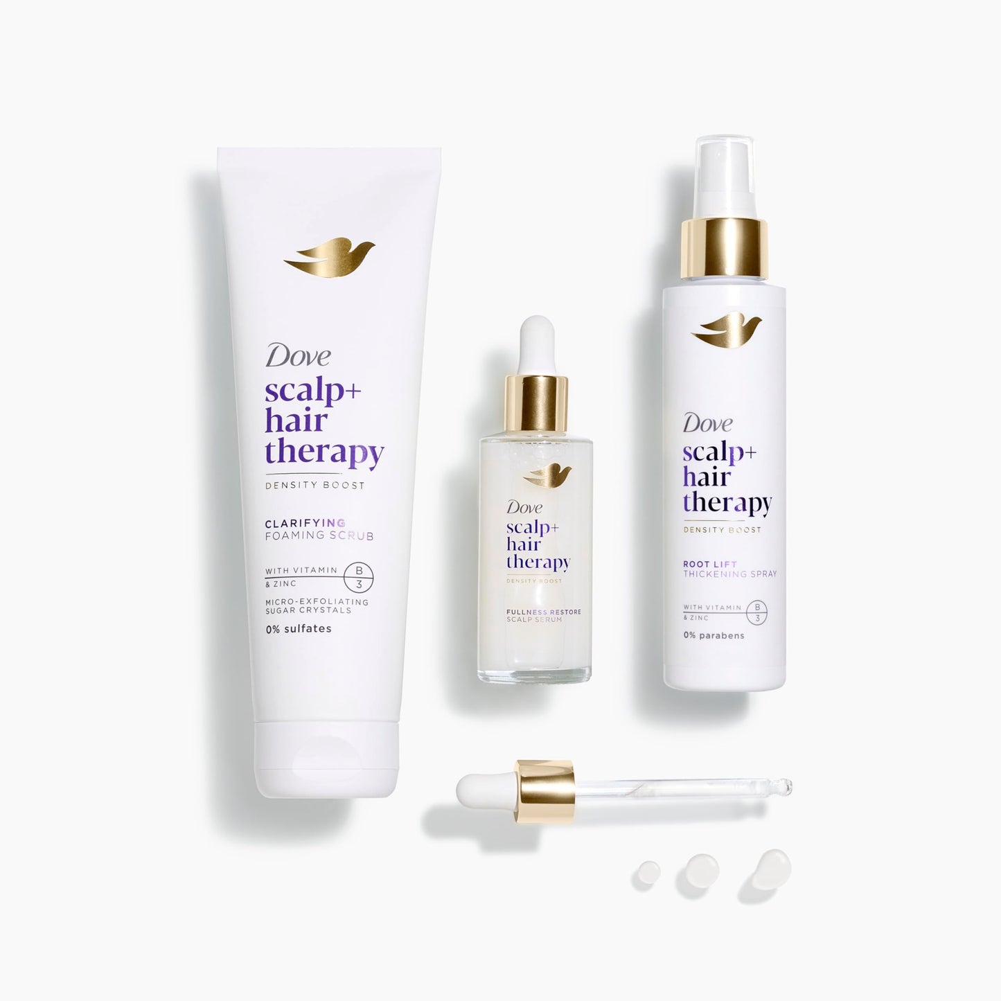 Dove Density Boost Root Lift Thickening Spray for Fuller Hair and Scalp Therapy, with Vitamin B3, Zinc and 0% sulfates, 5 oz Beauty & Personal Care Dove