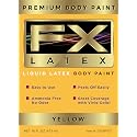 Liquid Latex - Face and Body Paint, Ammonia Free, Easy On and Off, Cosplay Makeup, Create Professional Monster, Zombie Arts 16 Oz (Yellow) Beauty & Personal Care Liquid Latex Fashions