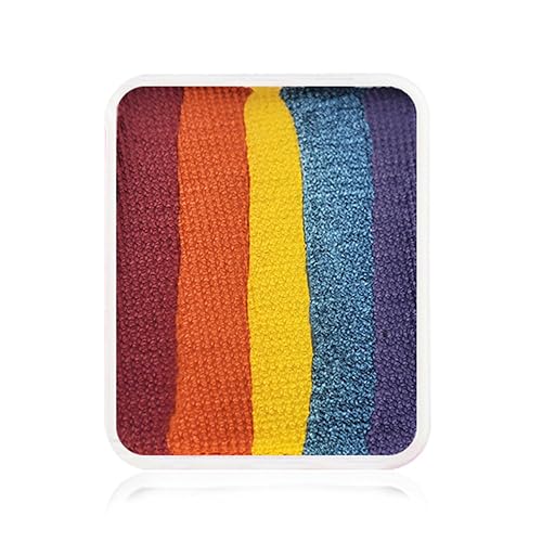 Kraze FX Face Paint Palette Refill - Girly Girl Rainbow (6 gm) - Hypoallergenic Non-Toxic Water Activated Professional Halloween Face & Body Painting Beauty & Personal Care Kraze FX
