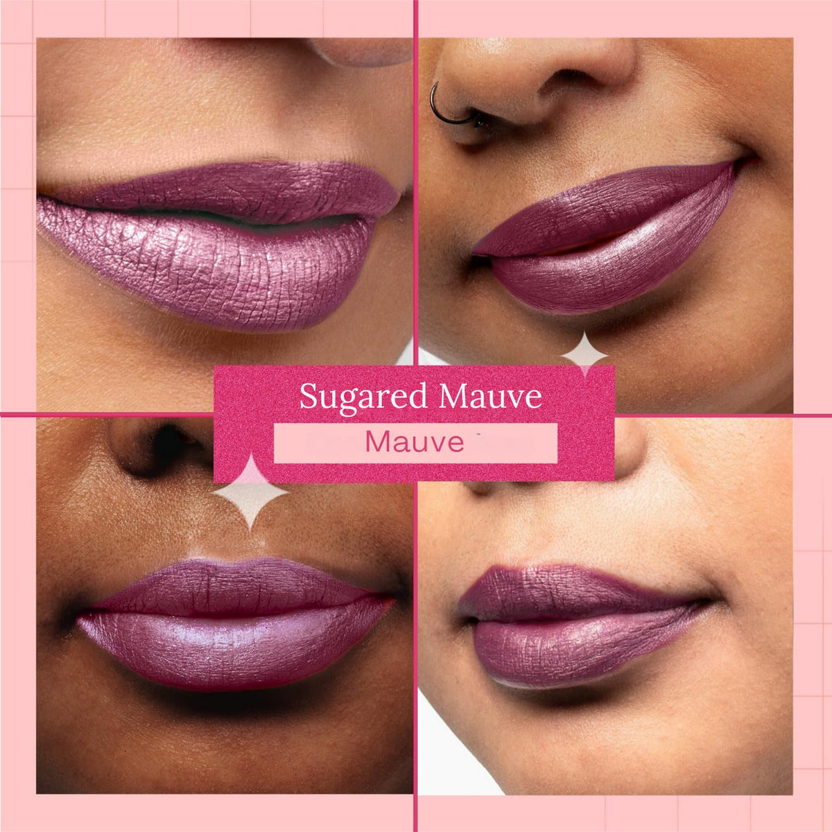 Aromi Sugared Mauve Metallic Liquid Lipstick, Purple Pink Lip Color with Shimmery Finish, Raspberry Mulberry Shade, Long-Lasting, Handmade (Sugared Beauty & Personal Care Aromi