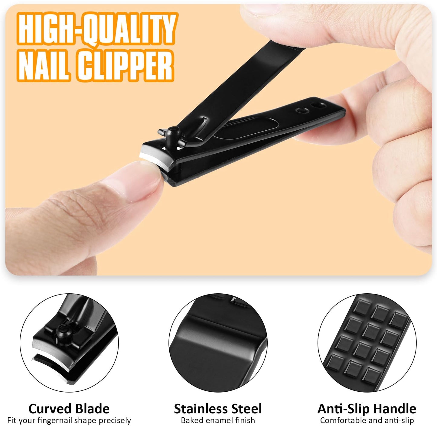 Yougai Tweezers Set,9 Pcs Professional Stainless Steel Tweezer Kit-Great Precision Eyebrow Tweezers for Ingrown Facial Hair with Leather Travel Case Beauty and Personal Care Yougai
