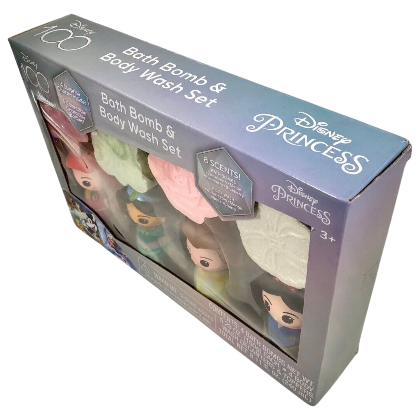 Original Squishmallows Disney Princess Bath Bomb & Body Wash Set, 8-Piece Set with 4 Scented Body Wash & 4 Bath Bombs, 4 Surprise Charms & 4… Beauty & Personal Care Original Squishmallows