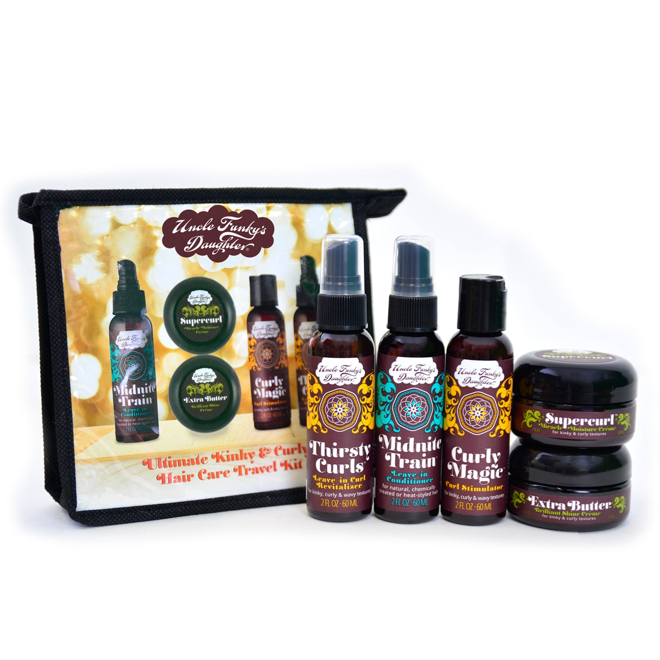 Uncle Funky's Daughter Ultimate Travel Kit 5 piece Beauty & Personal Care Uncle Funky's Daughter