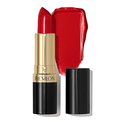 Revlon Super Lustrous Lipstick, Creamy Formula For Soft, Fuller-Looking Lips, Moisturized Feel, 775 Super Red, 0.15 oz Beauty & Personal Care REVLON