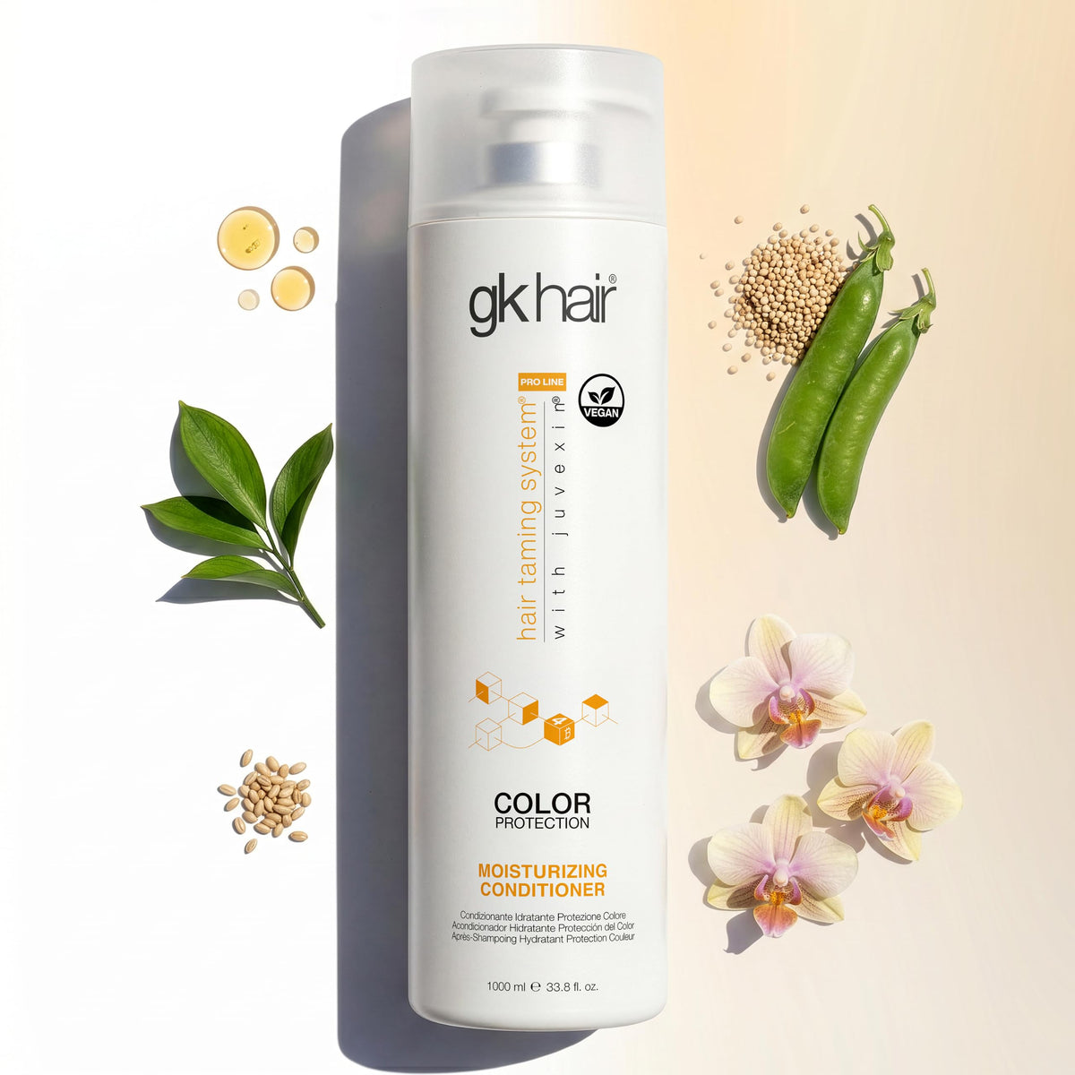 GK HAIR Moisturizing Conditioner Colored Hair Treated for Dry Damaged Repair Curls Intense Hydration Strengthening Frizz Control Keratin Treatment