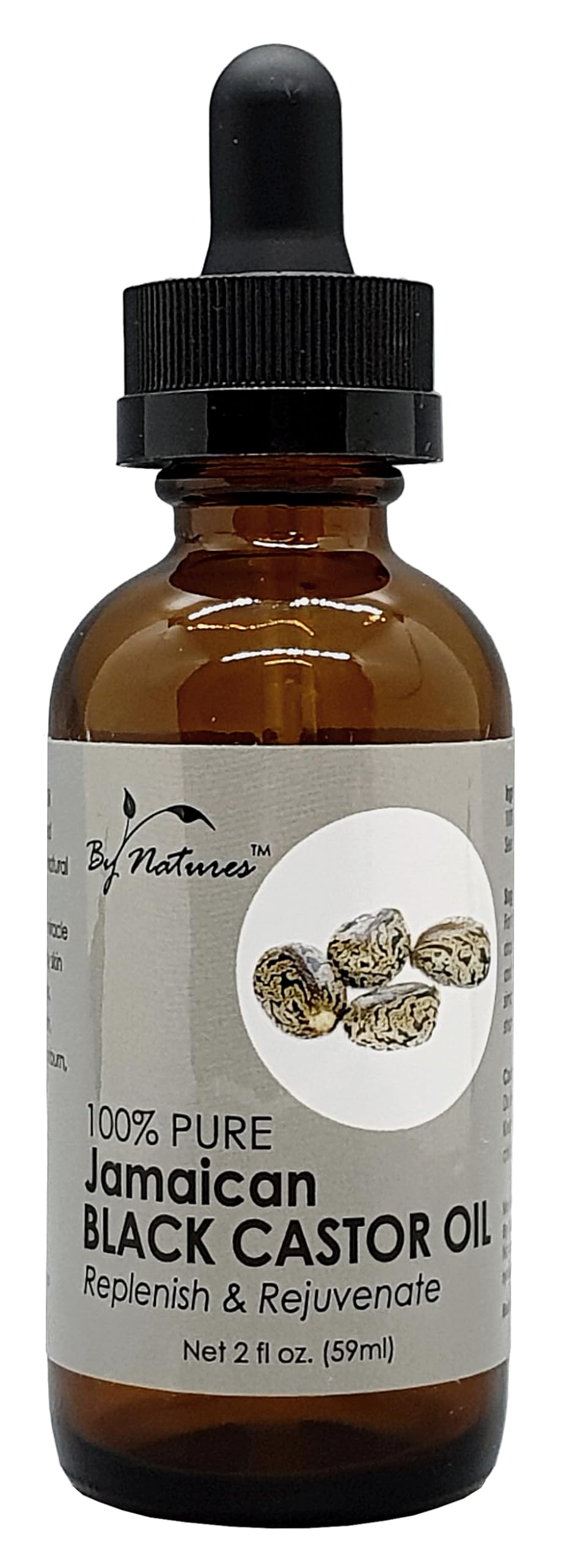 By Natures 100% Pure Jamaican Black Castor Oil 2.0 Fl Oz (Pack of 1)