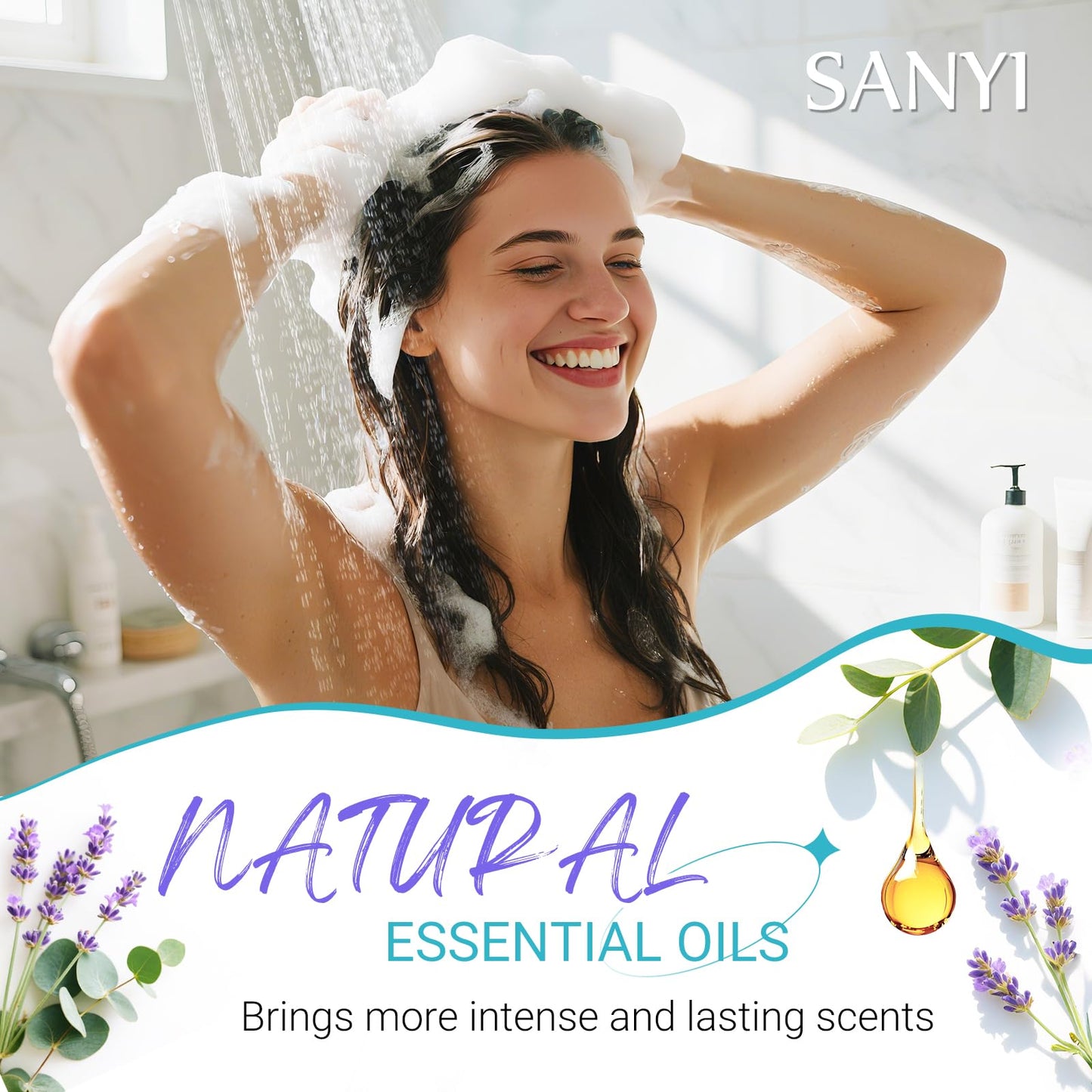 Shower Steamers Aromatherapy - sanyi Birthday Gifts for Teen Girls Trendy Stuff 13-18, Shower Bombs with Natural Essential Oils Self Care, Boo Basket Beauty and Personal Care sanyi