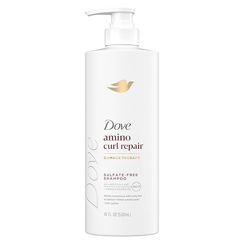 Dove Shampoo Amino Curl for Curly, Coily Hair with Bio-Protein Care Technology + Amino & Jojoba Oil 18 Fl Oz Beauty & Personal Care Dove